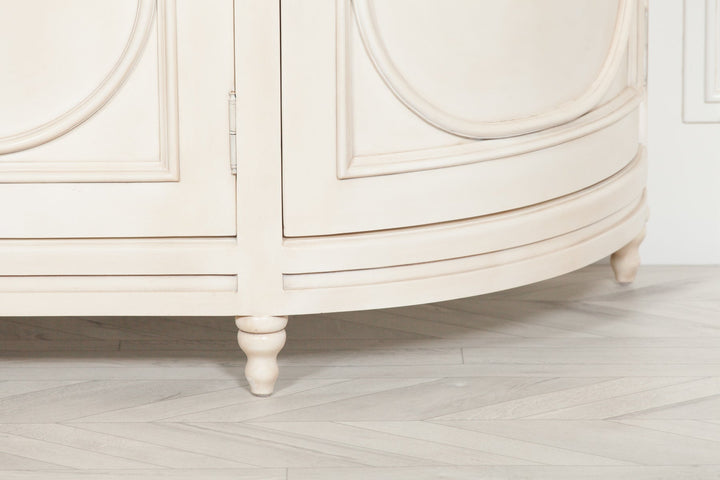 Curved Sideboard - Aged Ivory