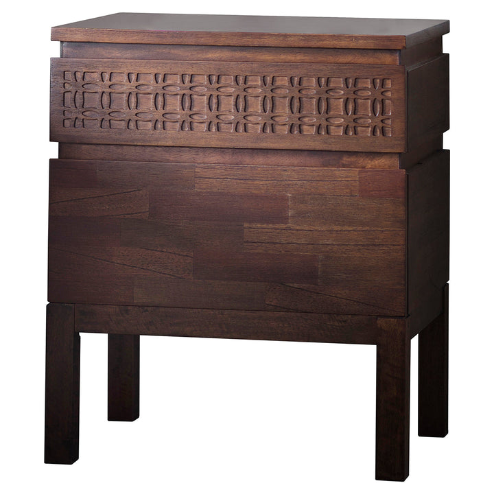 Bedside Table 2 drawers - Boho retreat