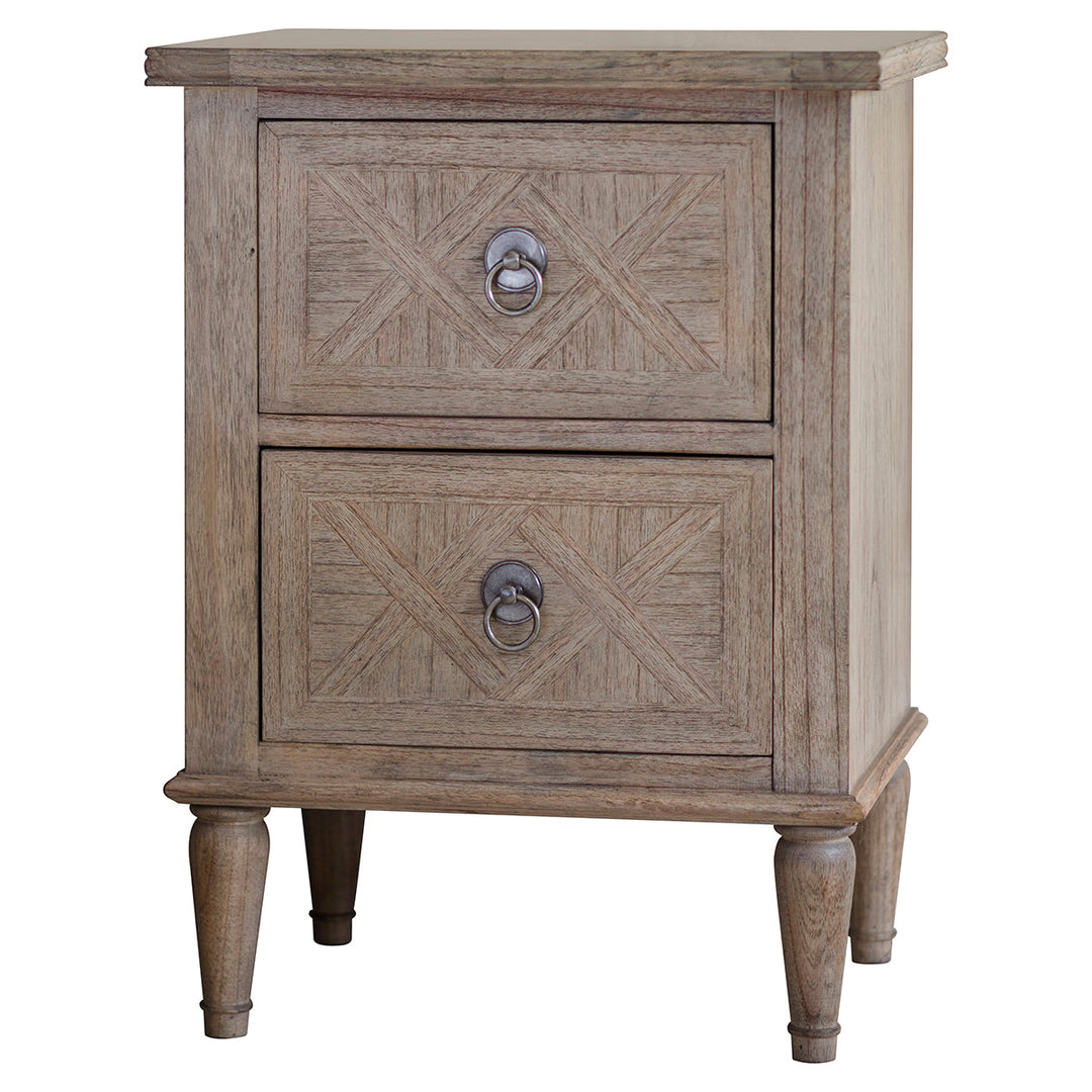 Two Drawer Bedside Table - Meredith