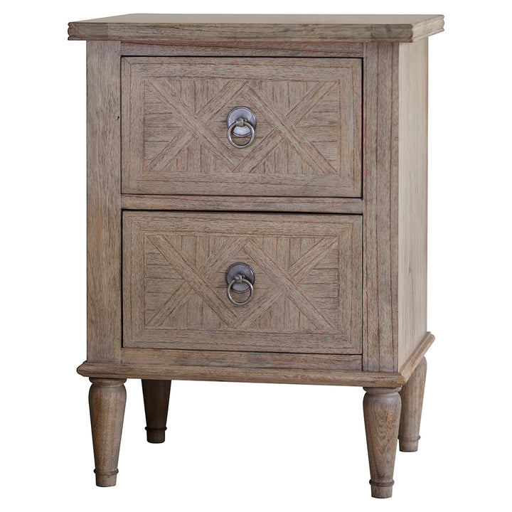 Two Drawer Bedside Table - Meredith