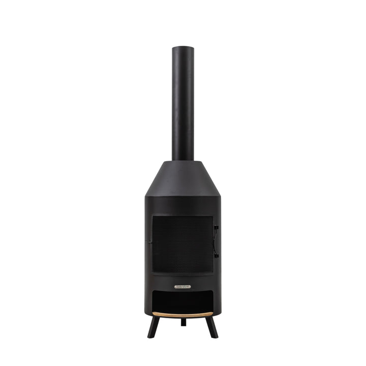 Contemporary Chiminea with Pizza Shelf