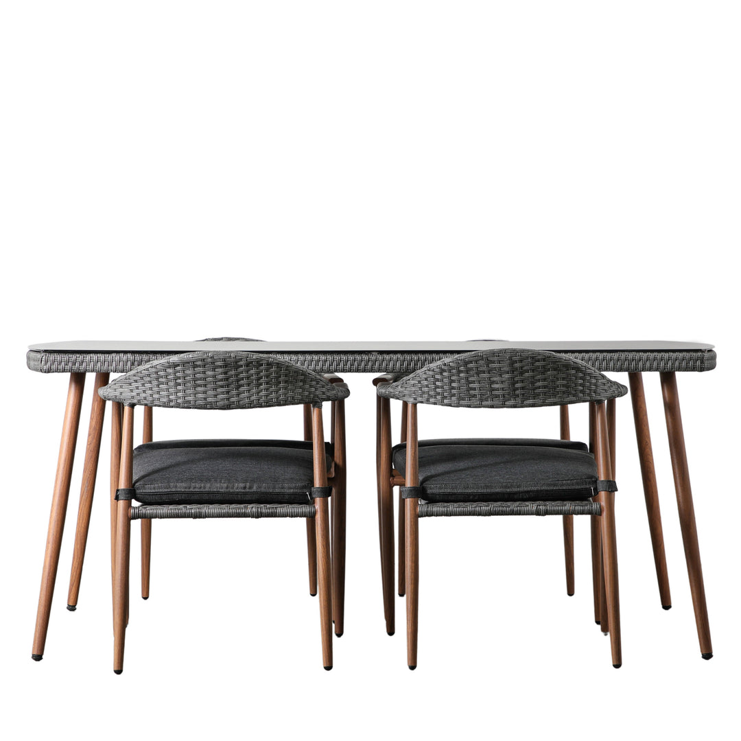 Contemporary Four Seater Dining Set