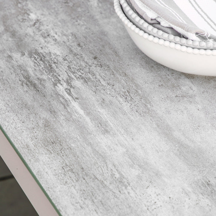 Large Contemporary Sofa Dining Set with Fire Pit Table