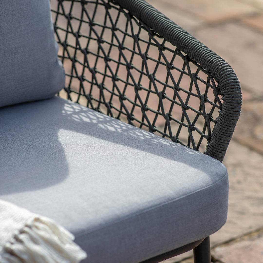 Rope Weave and Teak Lounge Set