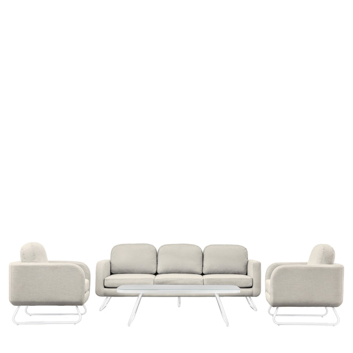 Contemporary Five Seater Sofa Set with Coffee table