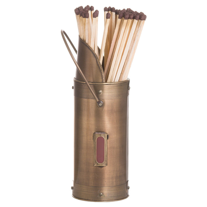 Matchstick Holder with matches - Bronze finish