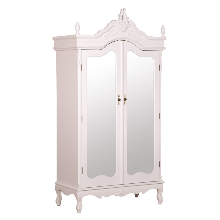 Double Wardrobe - French White