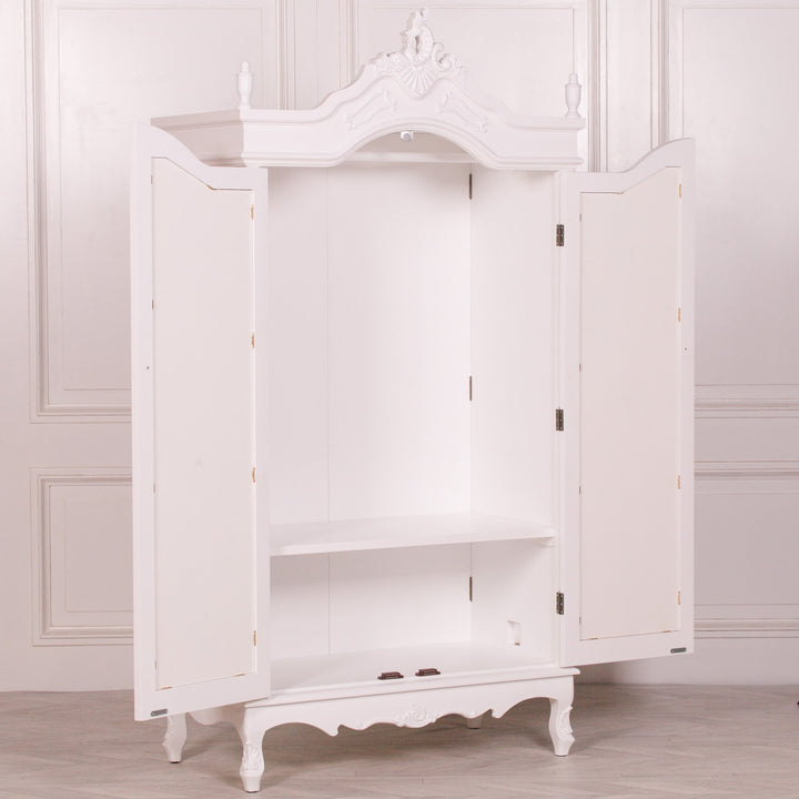 Double Wardrobe - French White