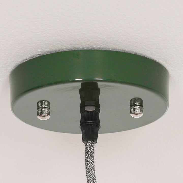 Factory Style Pendant Light - Green Enamel