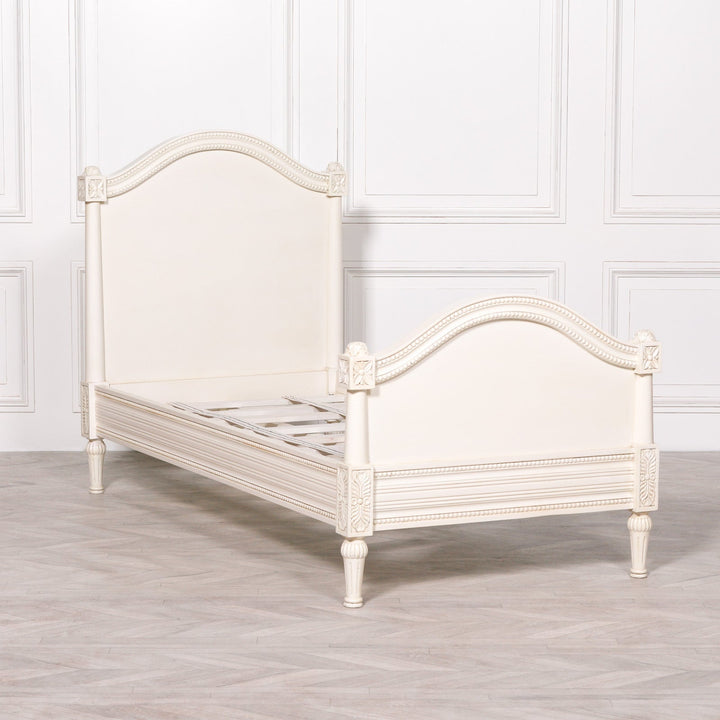 Single Bed frame - Aged Ivory