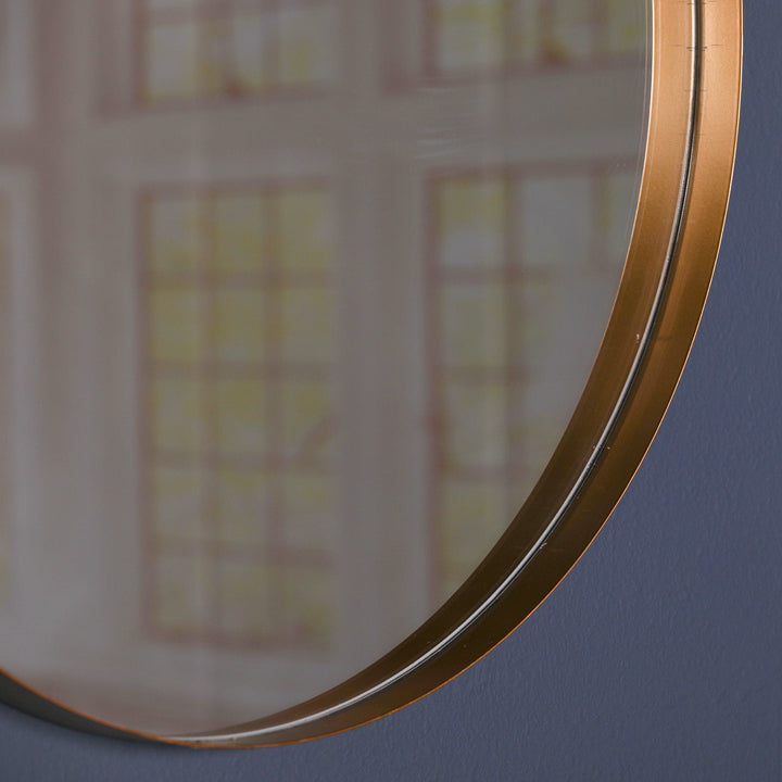 Gold Round Wall Mirror