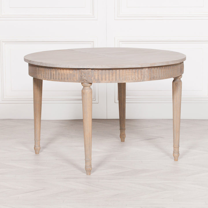 Extendable Round Dining Table