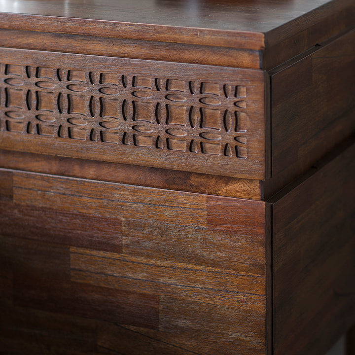 Bedside Table 2 drawers - Boho retreat