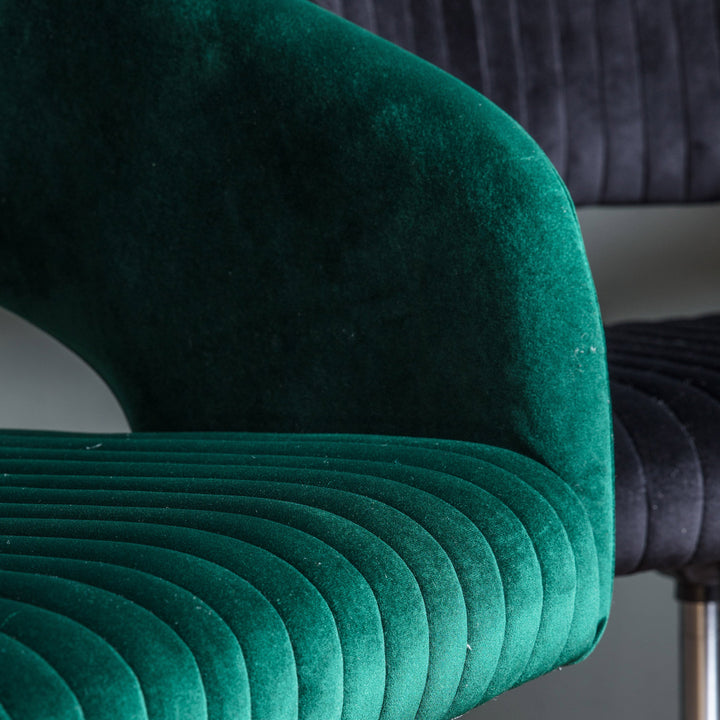 Swivel Desk Chair - Green Velvet