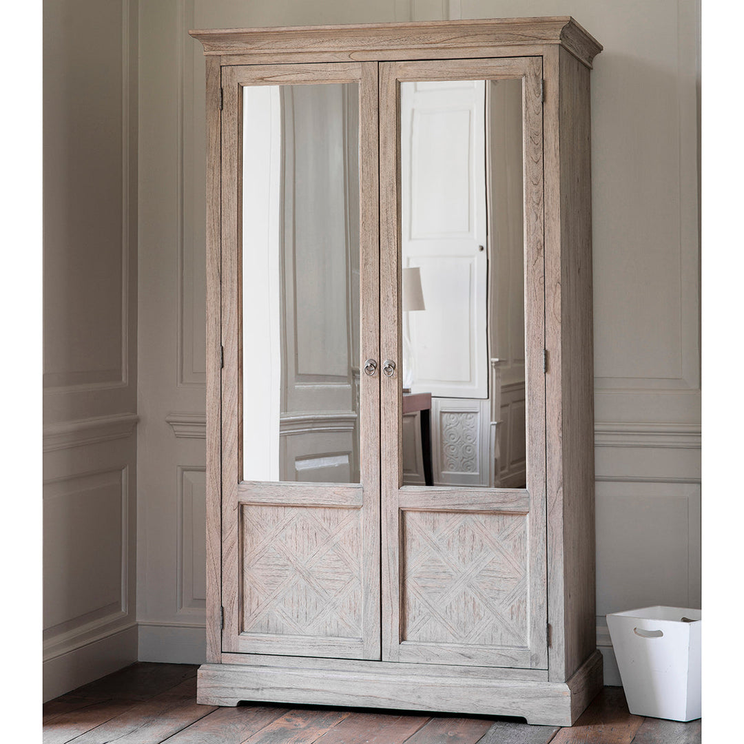 Mirror Door Wardrobe - Meredith