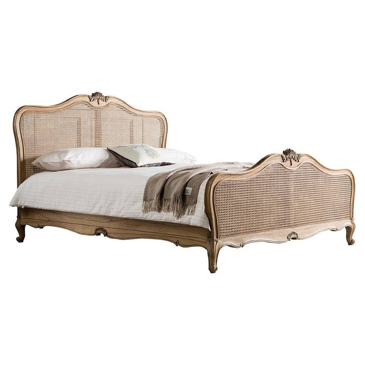 Cane 6' Super King Size Bedframe - Weathered Chic