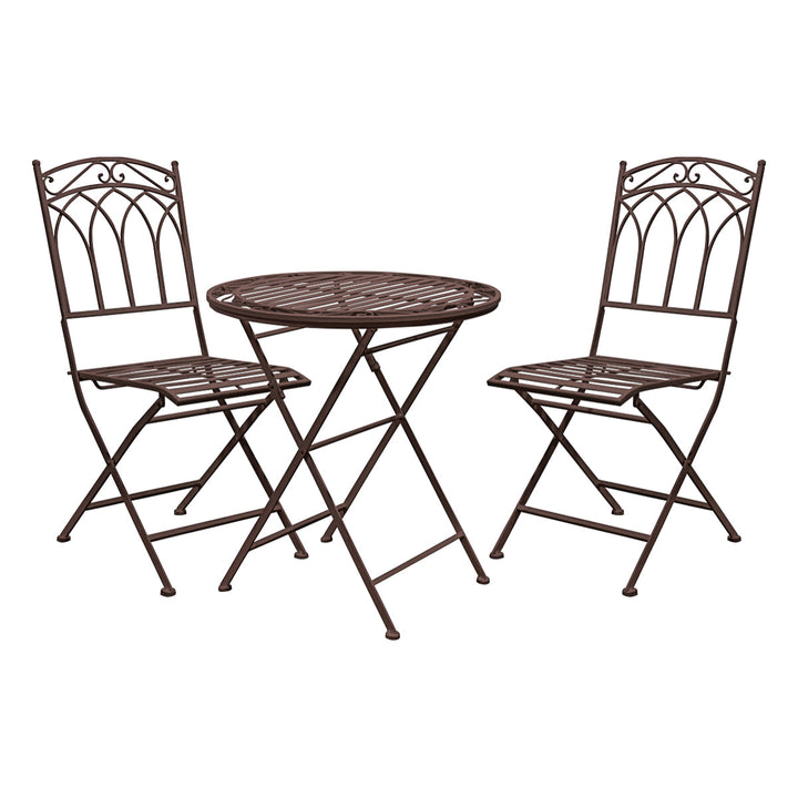 Distressed Metal Outdoor Bistro Set