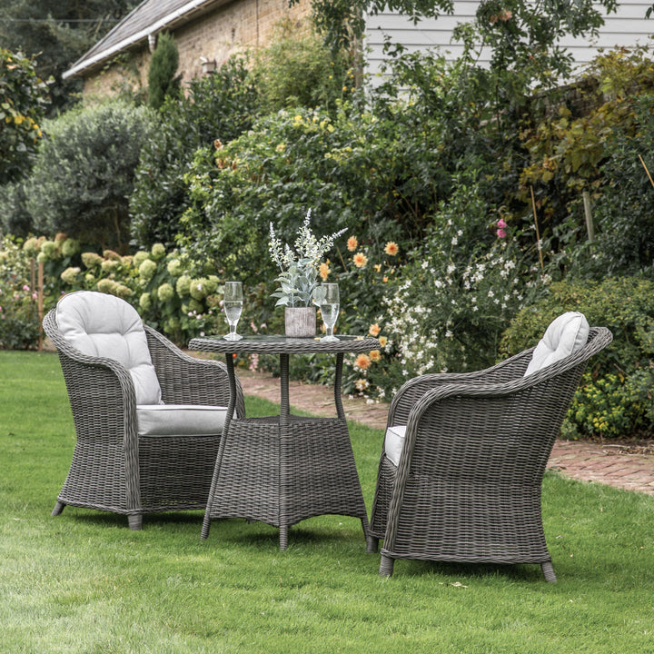 Rattan Two Seater Bistro Set