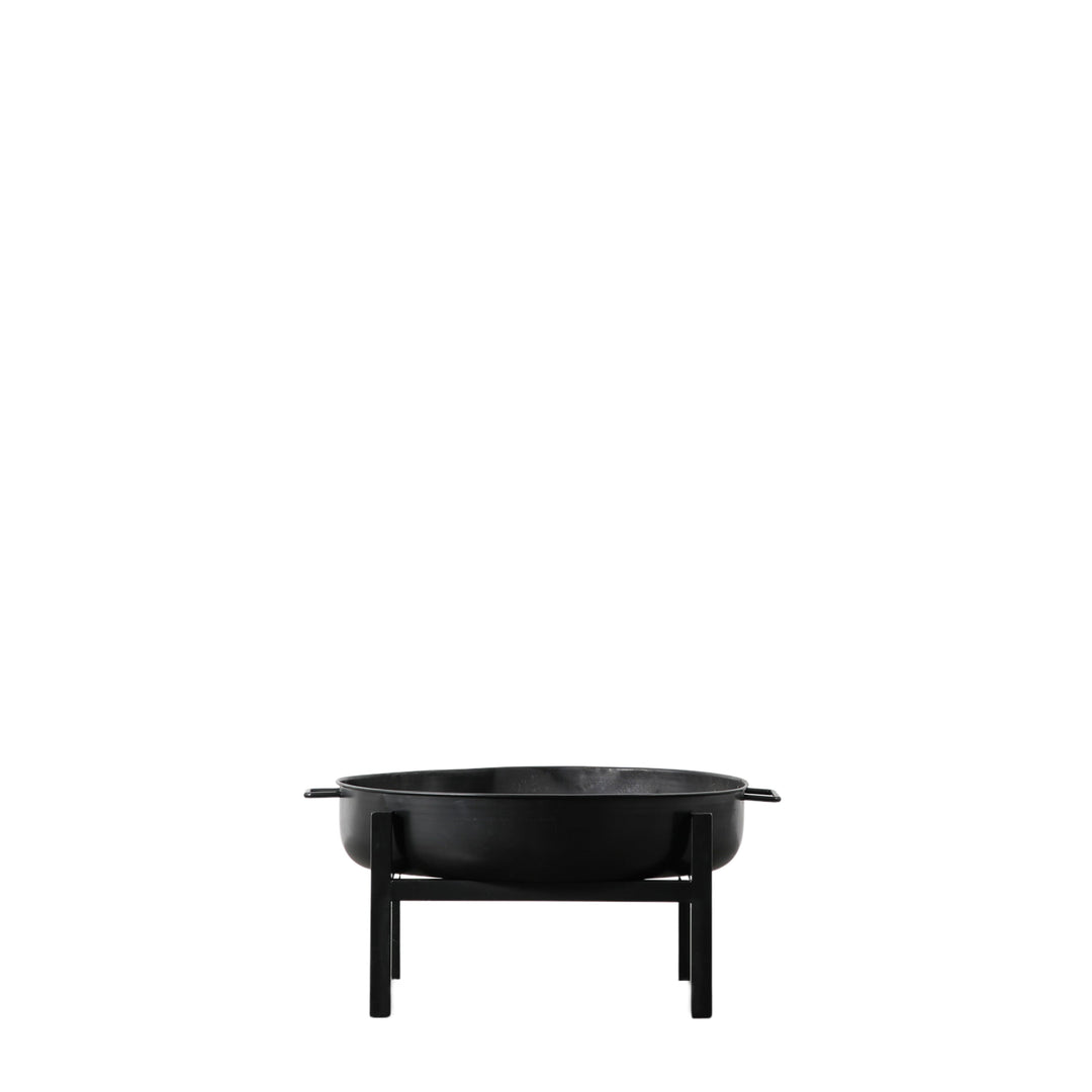 Contemporary Fire Pit with Square Base