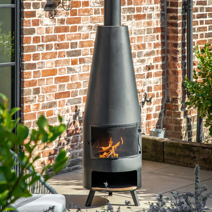 Traditional Chiminea with Pizza Shelf