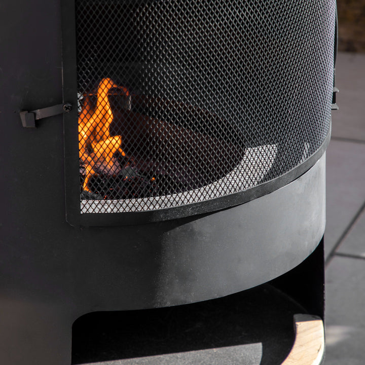 Traditional Chiminea with Pizza Shelf