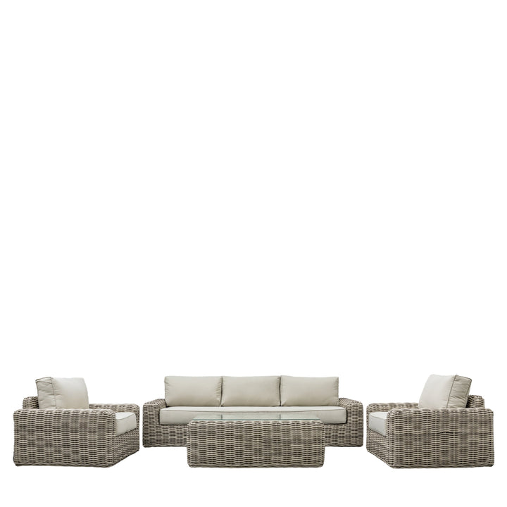 Rattan Sofa set with Coffee Table