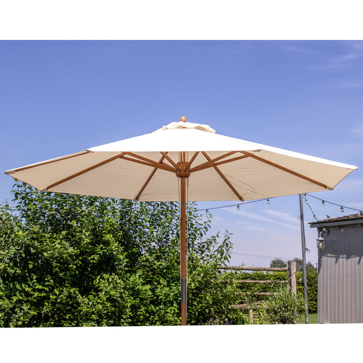 Premium Wooden 3m Parasol