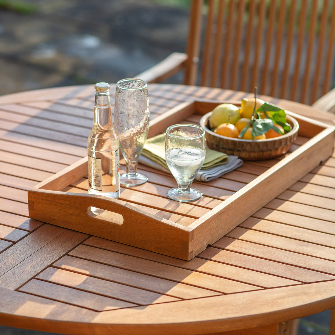 Traditional Outdoor Wooden Drinks Trolley