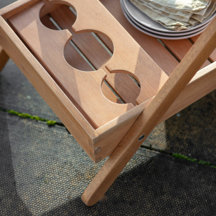 Traditional Outdoor Wooden Drinks Trolley