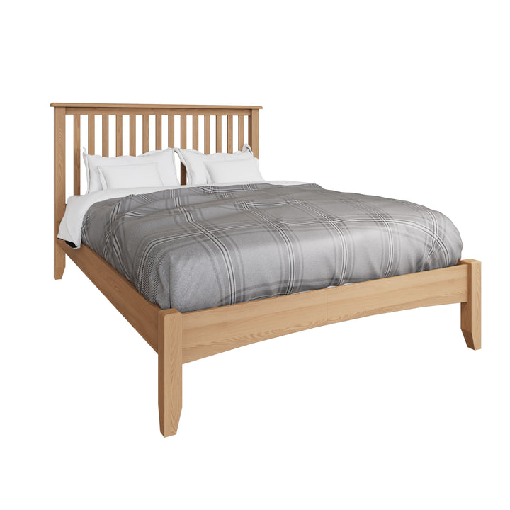 Grafton Oak  4'6" Double Bed Frame