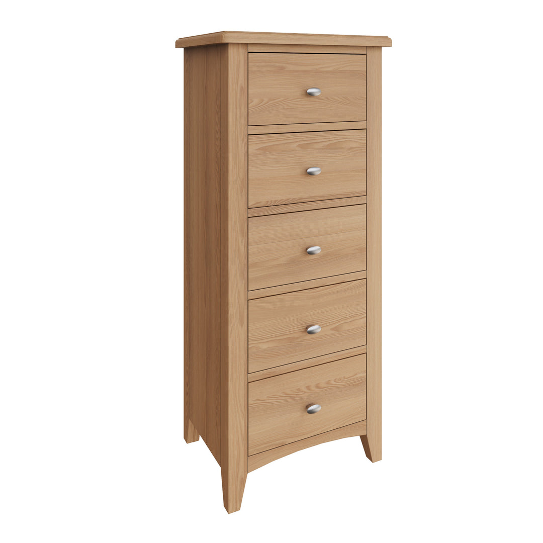 Grafton Oak Narrow Chest of drawers