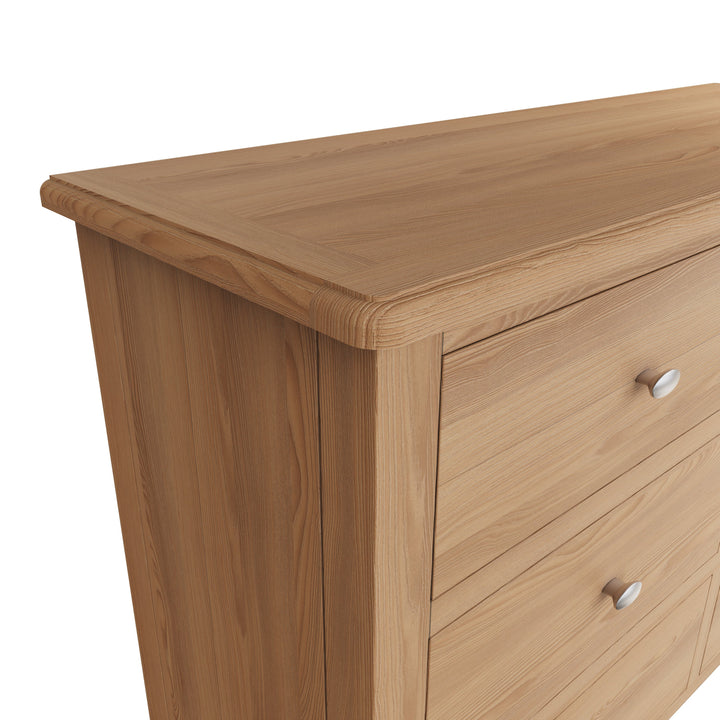Grafton Oak Wide Chest of drawers