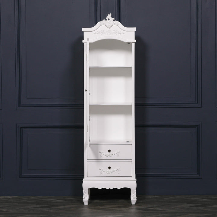 Single Wardrobe with drawers - French White