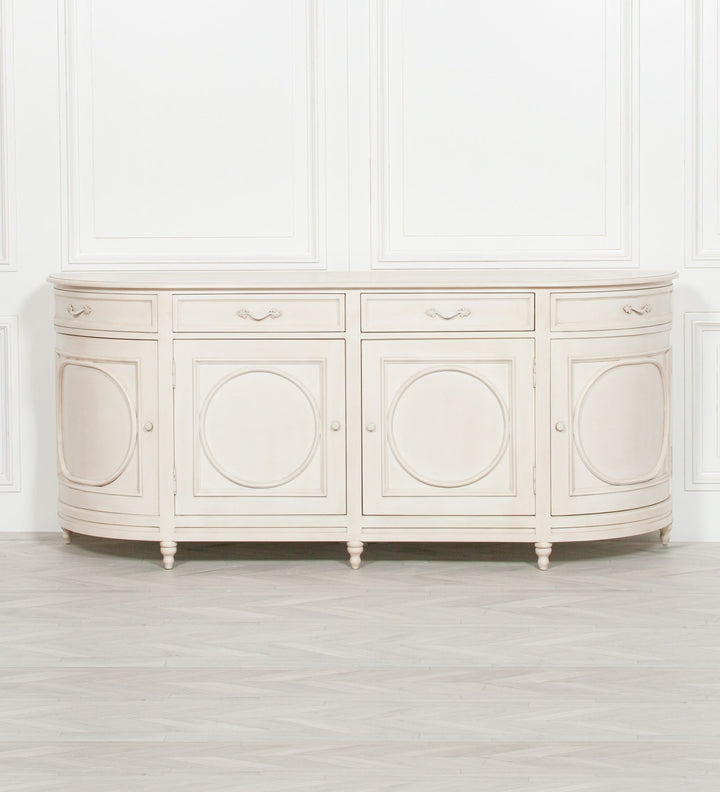 Curved Sideboard - Aged Ivory