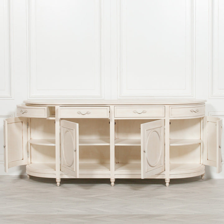 Curved Sideboard - Aged Ivory