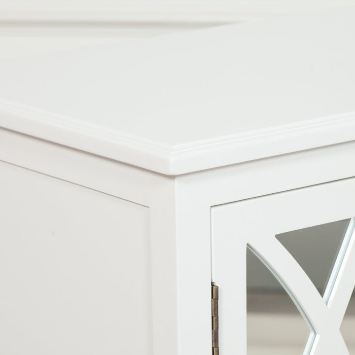 Breakfront White Mirror Front Sideboard