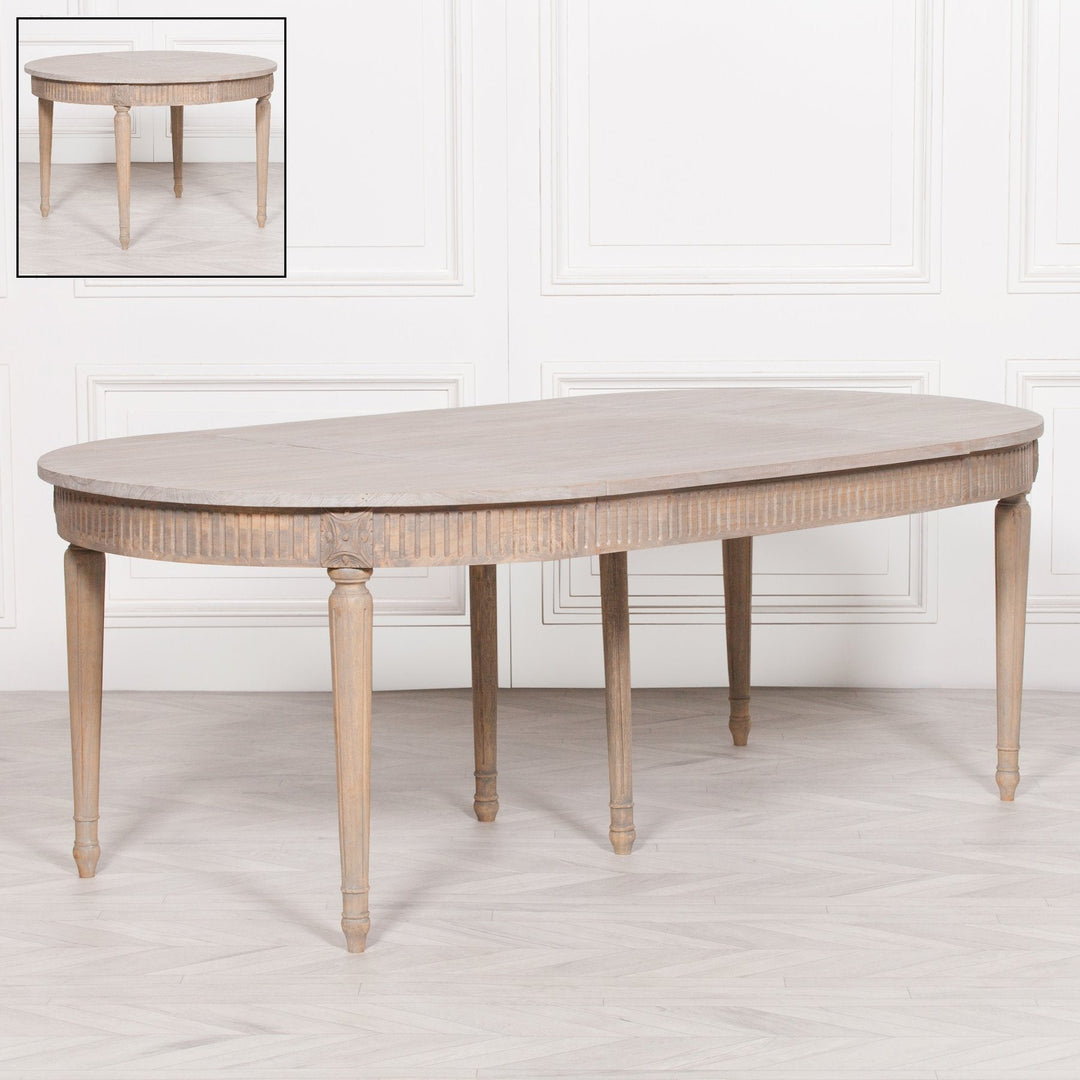 Extendable Round Dining Table